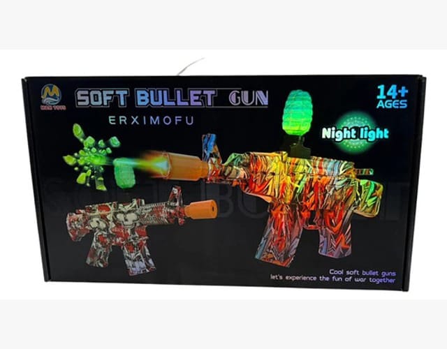 Pistola con bolas de hidrogel para niño